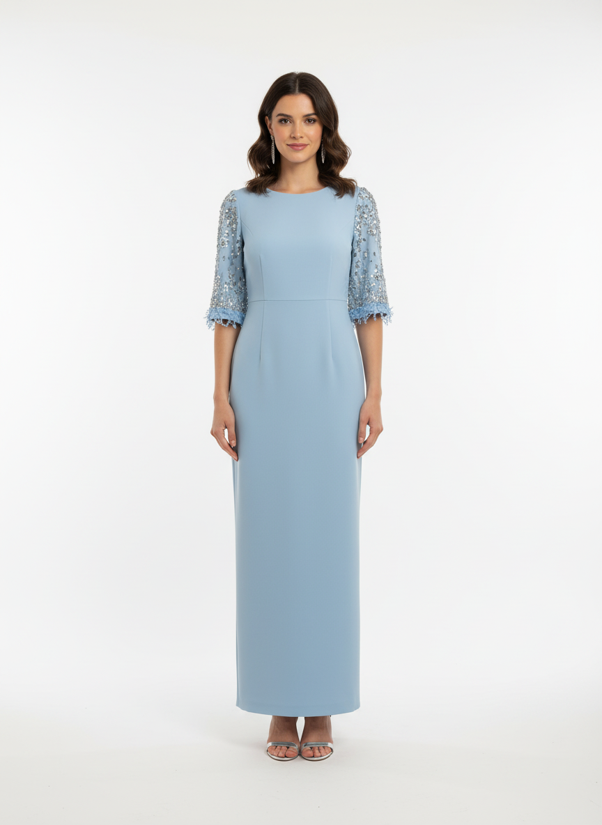 فستان ماكسي مزخرفة