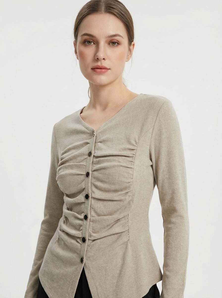 Ruched Knit Top