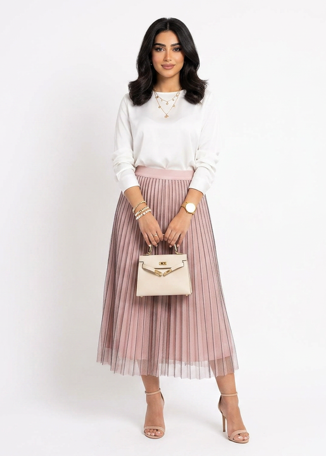 Pink Lined Skirt