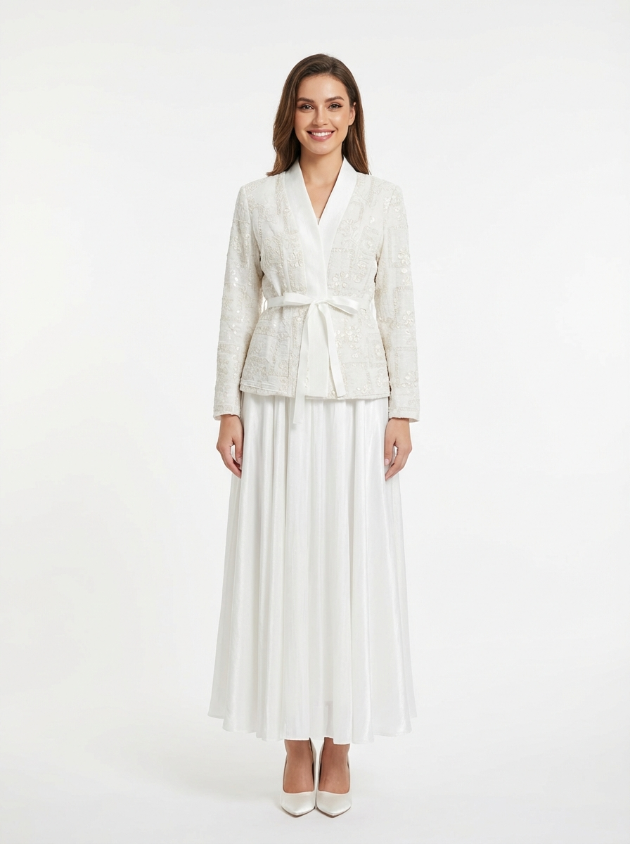 Two-Piece Suit with Lace