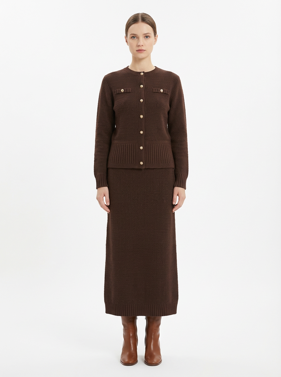 Refined Knit Skirt Set