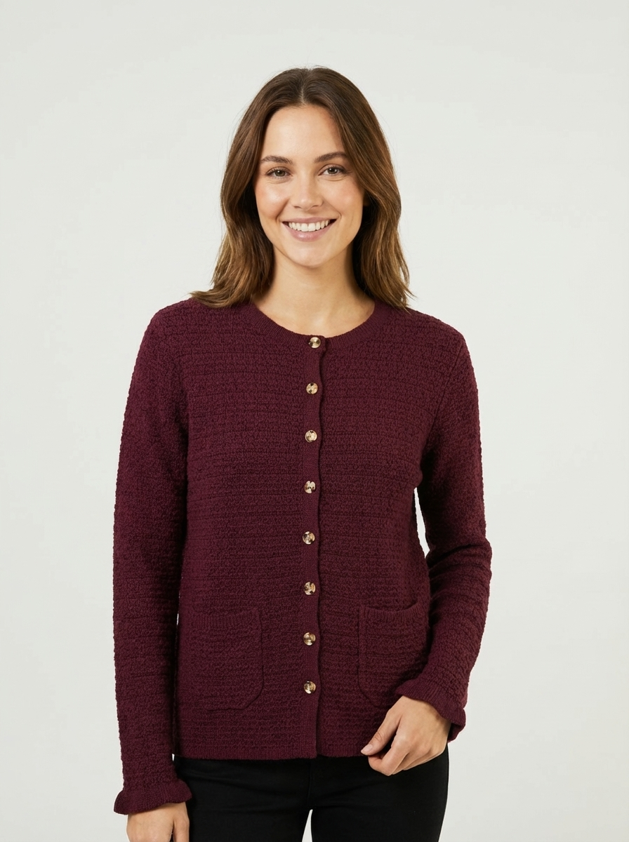 Textured Knit Cardigan