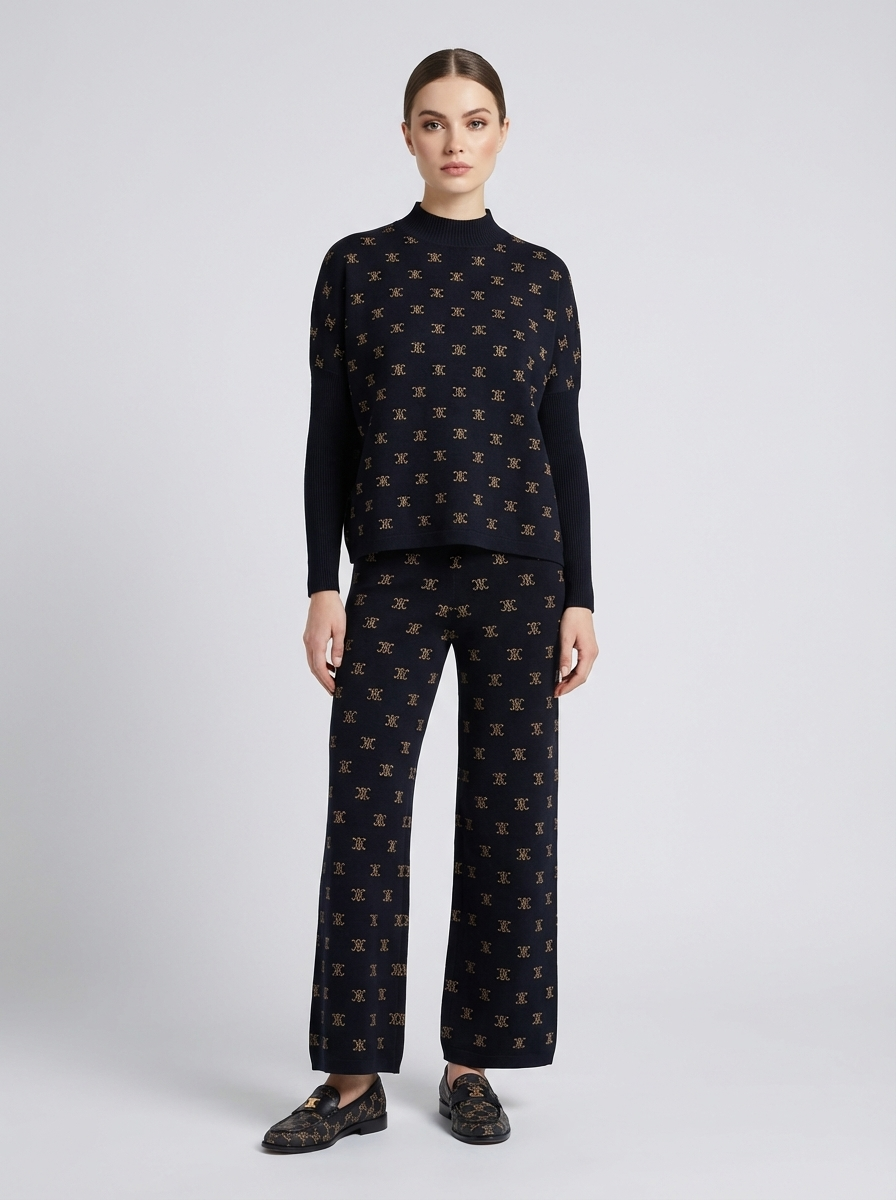 Monogram Knit Set