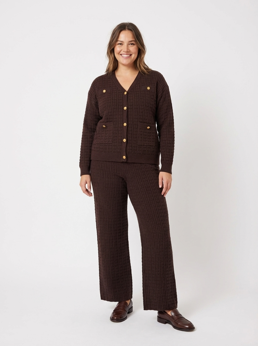 طقم تريكو بحزام