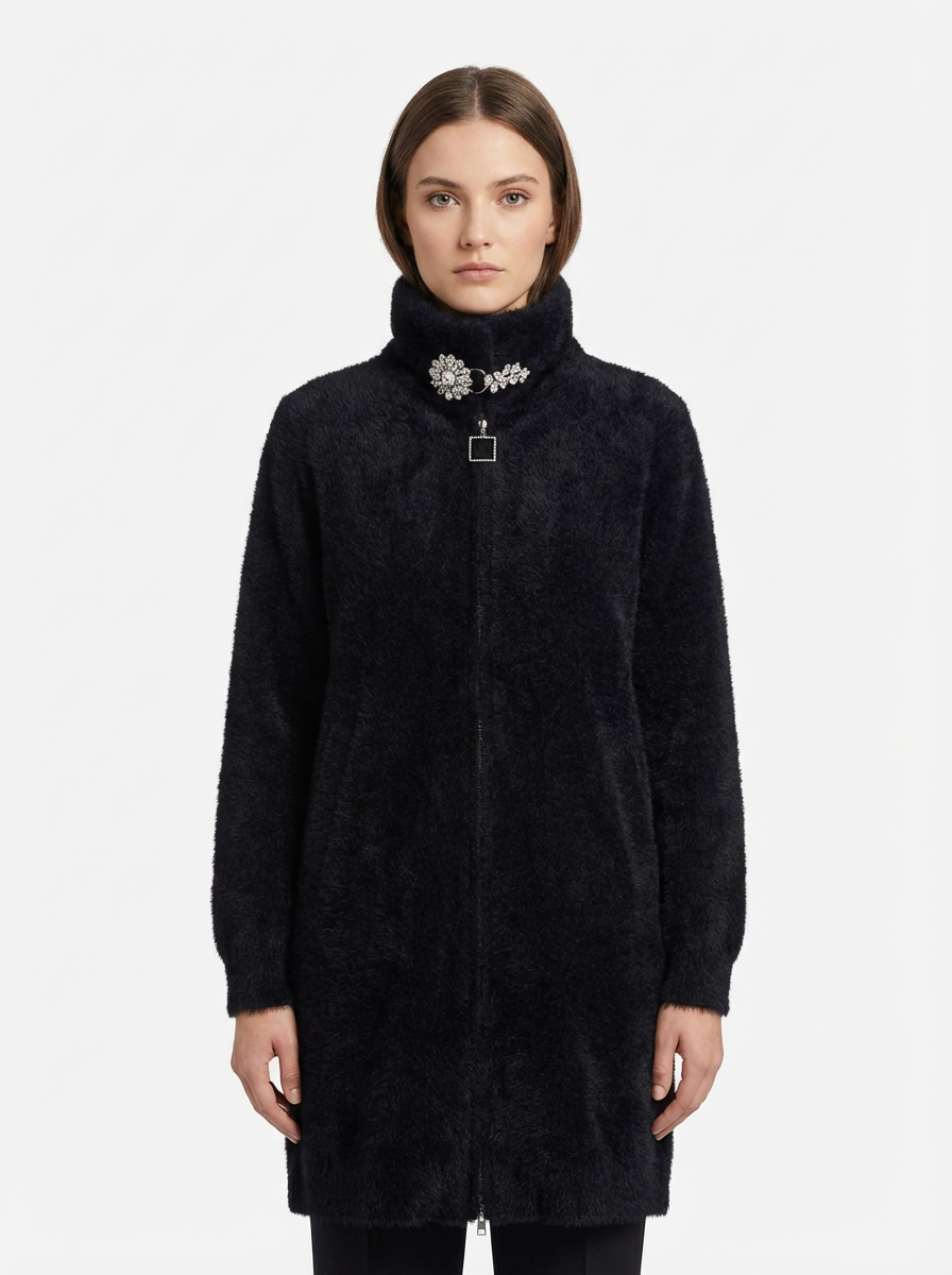 Embellished Fur Jacket