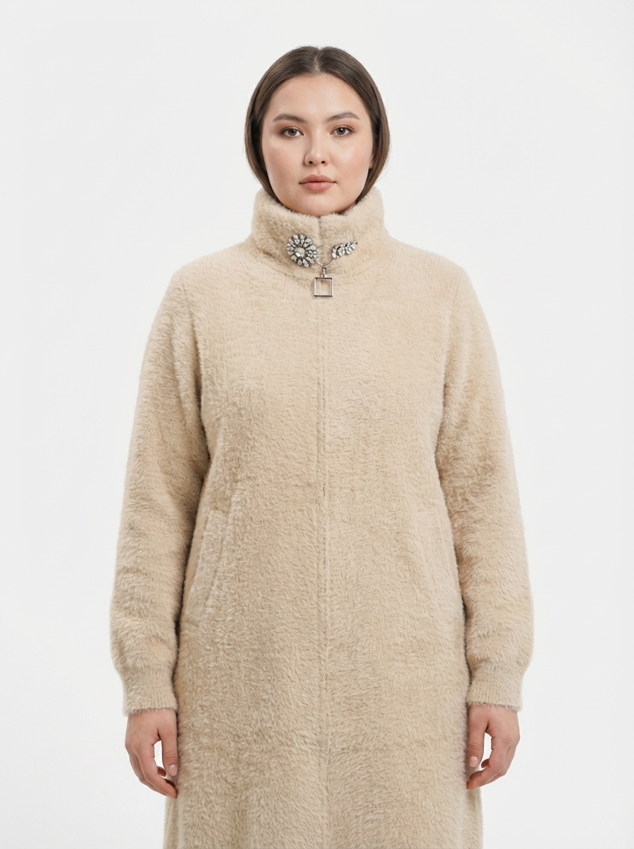 Embellished Fur Jacket