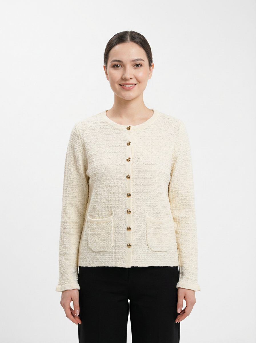 Textured Knit Cardigan