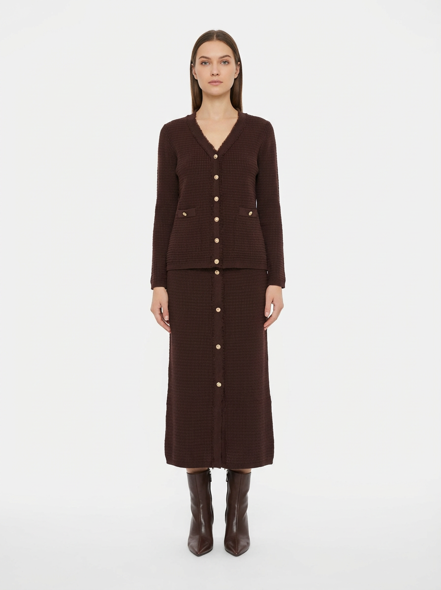 Classic Knit Skirt Set