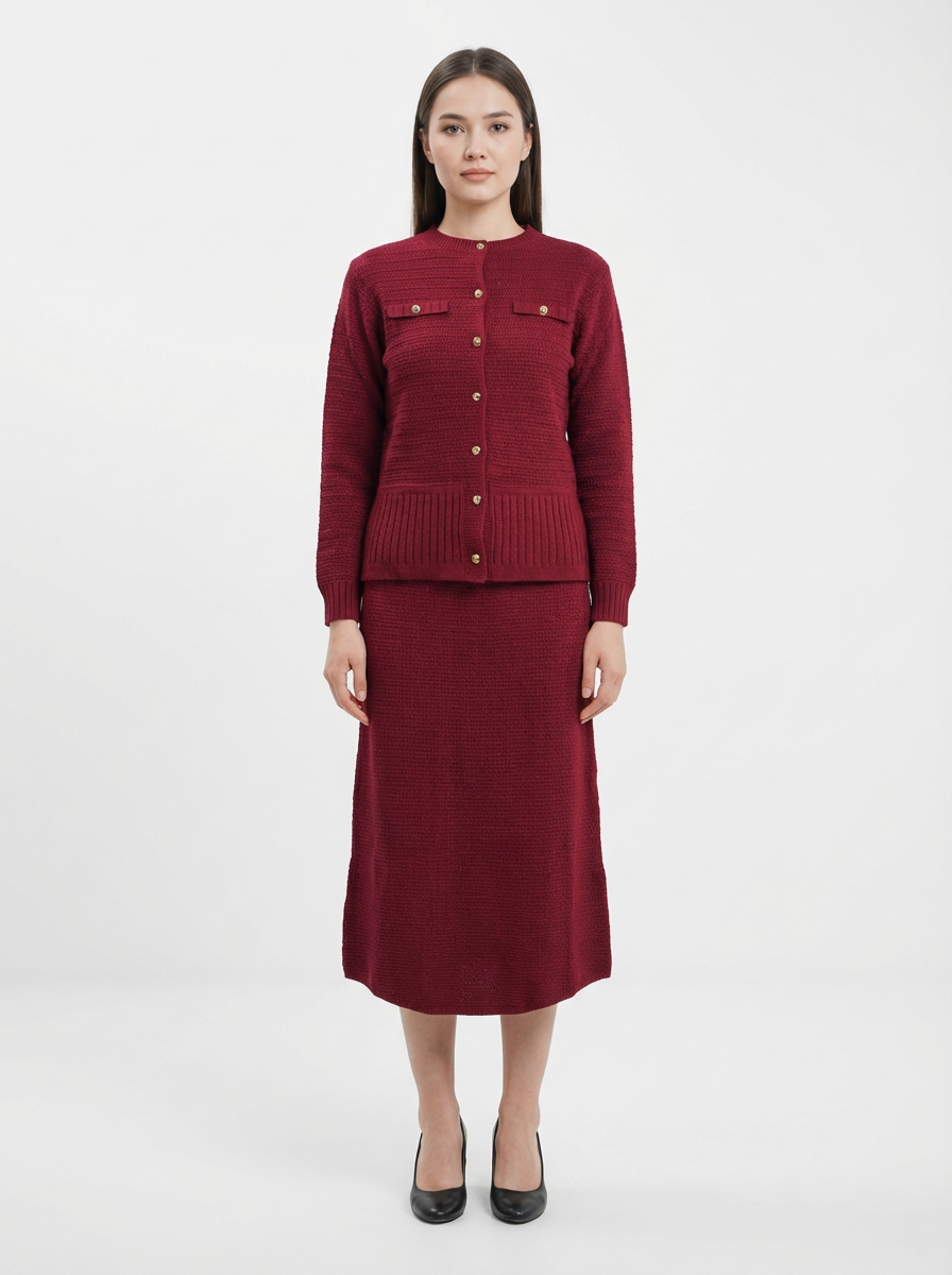 Refined Knit Skirt Set