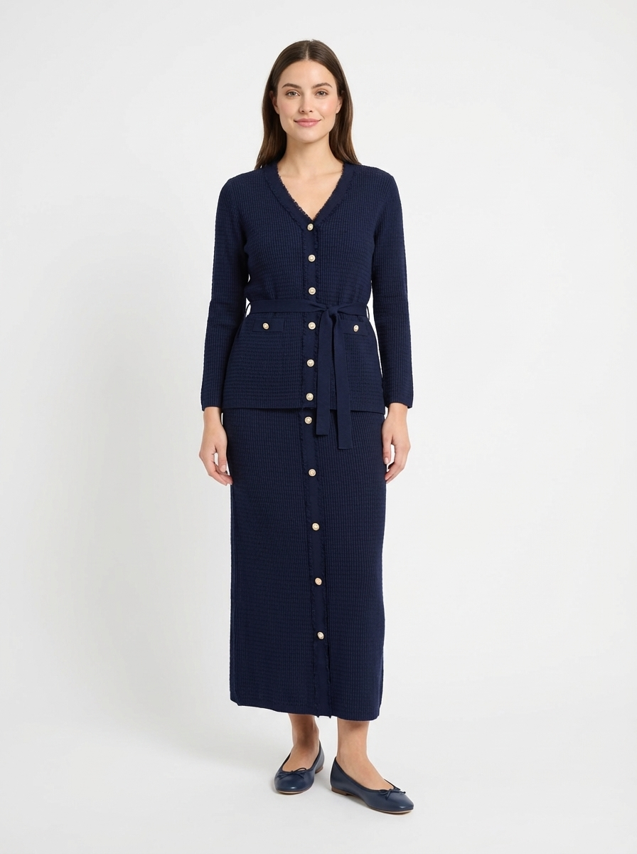 Classic Knit Skirt Set