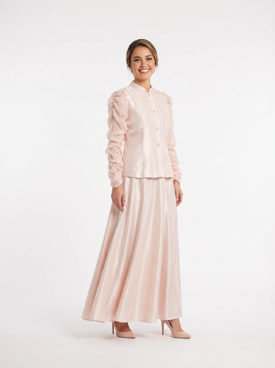 Blouse & Flowing Maxi Skirt Set